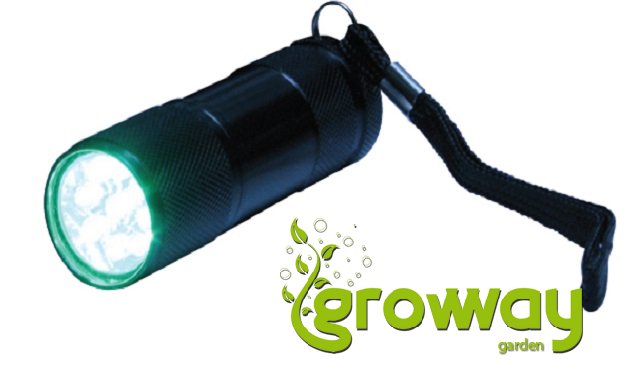 Ruční svítilna - UV/LED - Zelené světlo